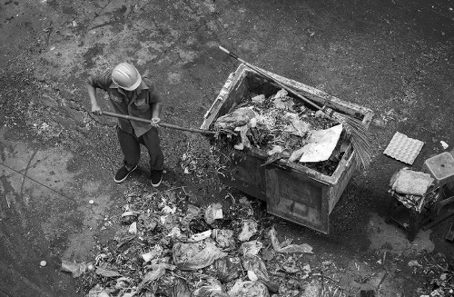 Waste clearance operations in Locksbottom