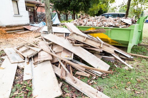 Residents engaging in waste clearance in Holland Park