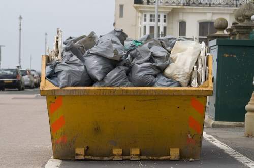 Waste clearance vehicle in Harmondsworth