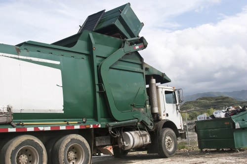 Waste clearance vehicle in Longlands