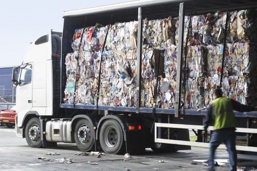 Professional waste clearance team in Roehampton during cleanup operation