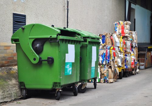 Modern waste disposal techniques in action