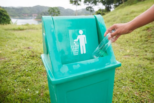 Local residents engaged in eco-friendly waste clearance methods in Roehampton